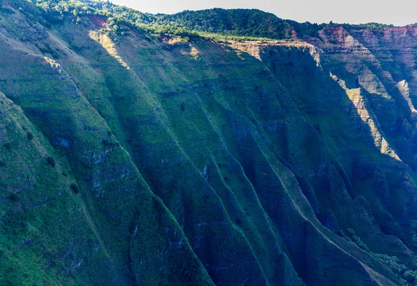 Awaawapuhi trail slutet på klippa ovanför Na Pali kusten på Kauai — Stockfoto