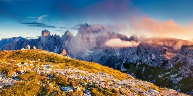magical mountain landscape clipart