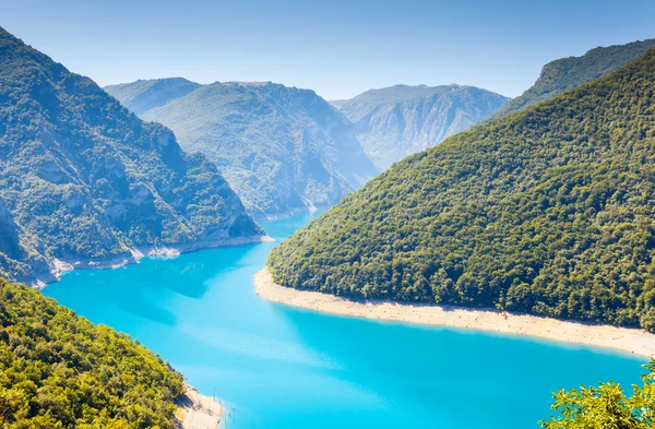 O rio Piva em Montenegro — Fotografia de Stock