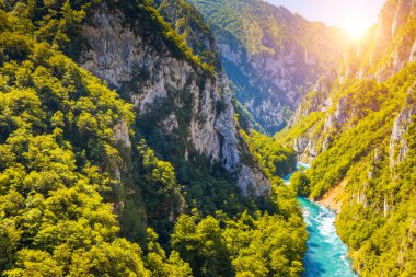 Karadağ'daki Piva Nehri