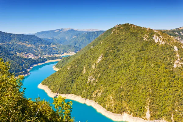 Piva floden i Montenegro — Stockfoto