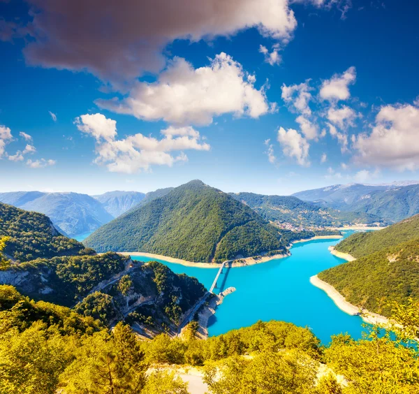 Piva floden i Montenegro — Stockfoto