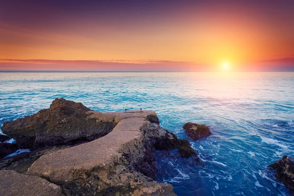 Fantástica vista del mar azul — Foto de Stock