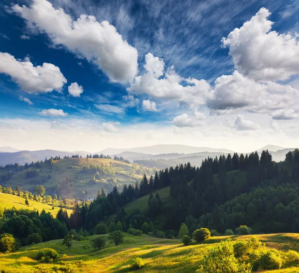 Fantastische sonnige Hügel — Stockfoto