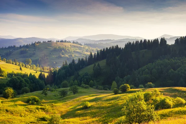 Majestätischen sunny hills — Stockfoto