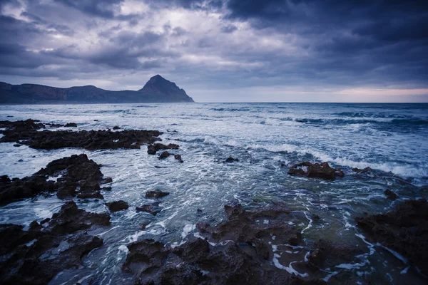 View of the nature reserve Monte Cofano — Fotografie, imagine de stoc