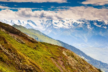 Alpine meadows muhteşem manzarası