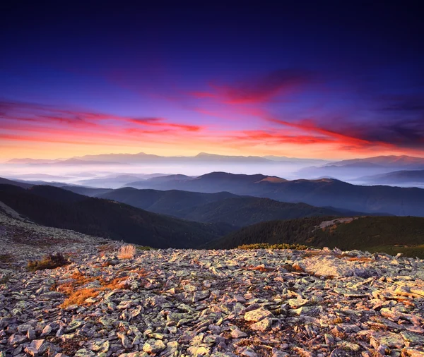 Beautiful landscape with clouds — Stock Photo, Image