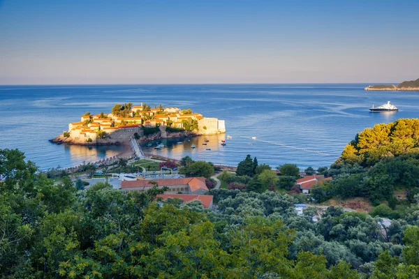 Fantastic view of the Sveti Stefan — Stock Photo, Image