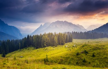 Sisli zirveye Cresta di Enghe görünümünü