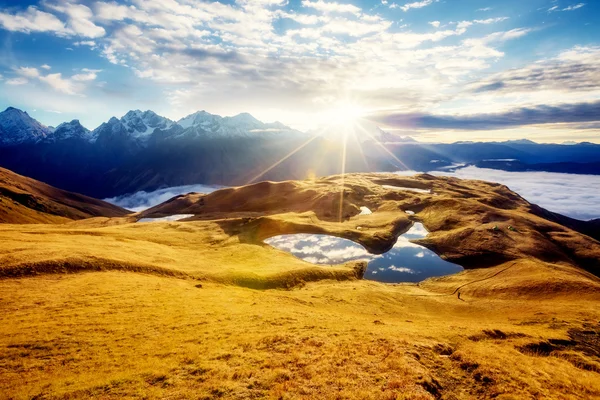 Fantastische lake Koruldi — Stockfoto