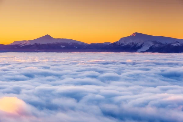 雄大な霧の風景 — ストック写真