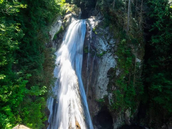 Mérsékelt Pályák Vezetnek Népszerű Twin Falls Kisebb Weeks Falls Más — Stock Fotó