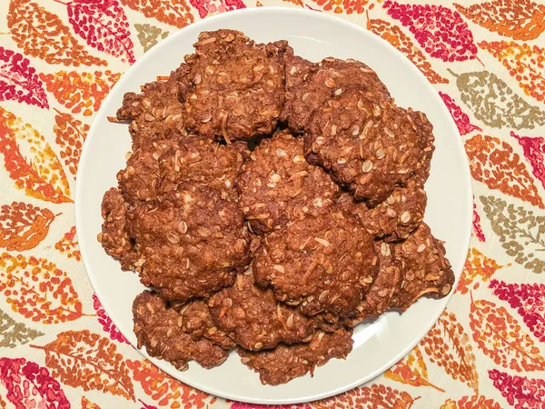 Anzac Biscuit Sweet Biscuit Popular Australia New Zealand Made Using — Stock Photo, Image