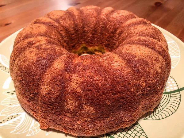 Babka Una Torta Levadura Esponjosa Que Tradicionalmente Hornea Para Domingo — Foto de Stock