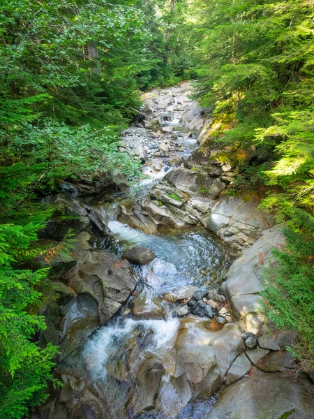 Franklin Falls Vodopád Jižní Vidlici Řeky Snoqualmie První Tří Velkých — Stock fotografie