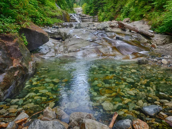 Sendero Denny Creek Extremadamente Popular Por Una Buena Razón Tobogán —  Fotos de Stock