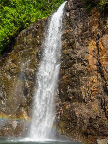 Franklin Falls Est Une Chute Eau Sur Fourche Sud Rivière — Photo