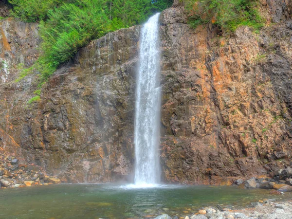 Franklin Falls Ett Vattenfall Södra Gaffeln Floden Snoqualmie Den Första — Stockfoto