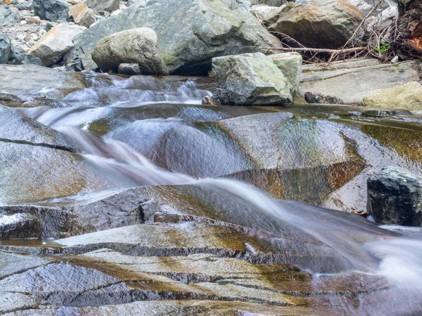 Sentier Denny Creek Est Extrêmement Populaire Pour Cause Toboggan Naturel — Photo