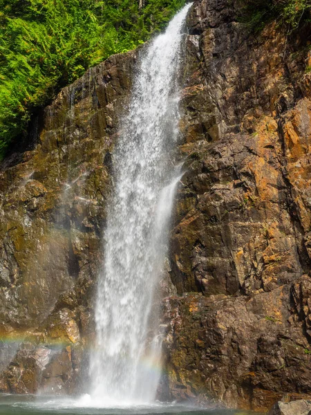 Franklin Falls Ett Vattenfall Södra Gaffeln Floden Snoqualmie Den Första — Stockfoto