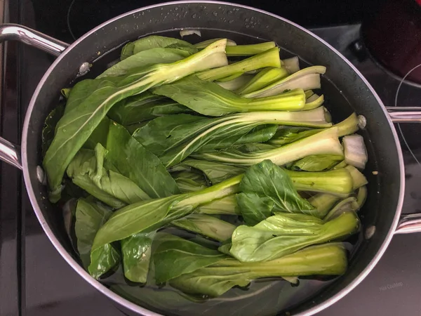 Bok Choy Est Type Chou Chinois Les Variétés Chinensis Forment — Photo