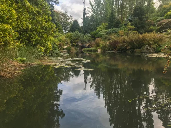 库博塔花园 Kubota Garden 是一个占地20英亩 000米 的日本花园 位于华盛顿州西雅图的Rainier海滩社区 库博塔花园的主要特色包括库博塔露台 池塘项链 — 图库照片