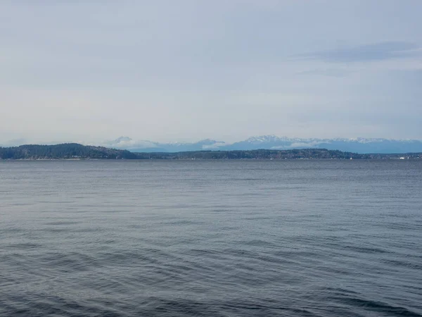 Alki Beach Park Est Parc Situé Dans Quartier Ouest Seattle — Photo