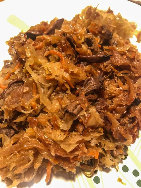 Chou Polonais Aux Champignons Est Une Version Végétarienne Des Bigos — Photo