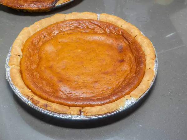 Pumpkin pie is a dessert pie with a spiced, pumpkin-based custard filling. The pumpkin is a symbol of harvest time, and pumpkin pie is generally eaten during the fall and early winter. In the United States and Canada, it is usually prepared for Thank