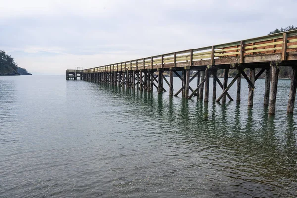 Bowman Bay Ist Eine Der Beliebteren Gegenden Deception Pass State — Stockfoto