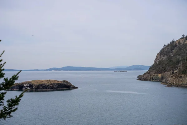 Plaża Rosario Mieści Się Terenie Parku Stanowego Fidalgo Island Rzeczywistości — Zdjęcie stockowe