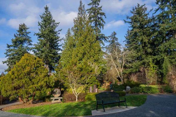 Evergreen Arboretum Gardens Sia Luogo Bellezza Educazione Che Libero Visitare — Foto Stock