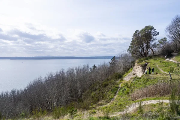 Discovery Park Park Shores Puget Sound Magnolia Neighborhood Seattle Washington — Stock Photo, Image