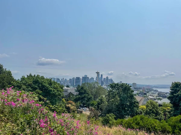 Kerry Park Είναι Ένα Μικρό Δημόσιο Πάρκο Και Άποψη Για — Φωτογραφία Αρχείου