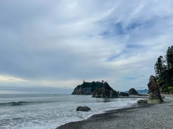 Ruby Beach Den Nordligaste Södra Stränderna Kustdelen Olympic National Park — Stockfoto