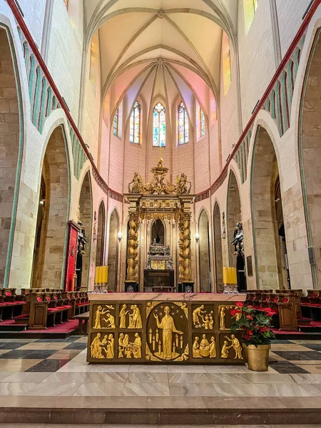 Katedrála Bazilika Nanebevzetí Panny Marie Adalberta Gniezně Polsko — Stock fotografie