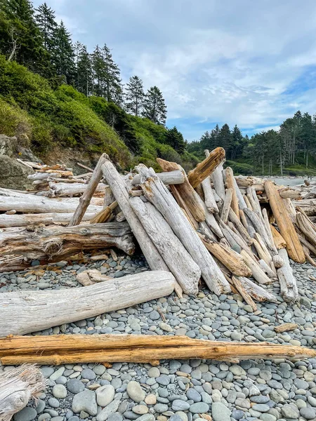 Ruby Beach Είναι Βορειότερη Από Τις Νότιες Παραλίες Στο Παράκτιο — Φωτογραφία Αρχείου