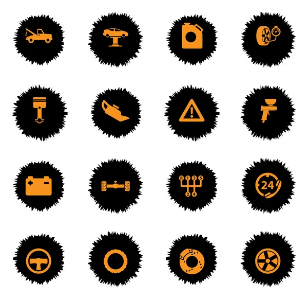 Car service simply icons — Stock Vector