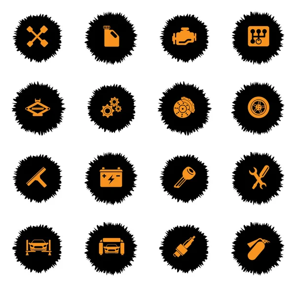 Auto service pictogrammen — Stockvector