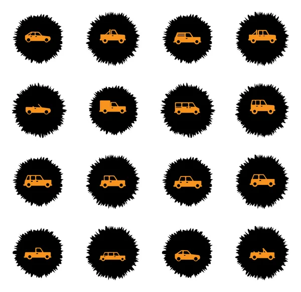 Cars simply icons — Stock Vector