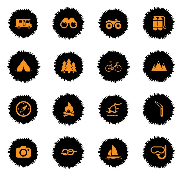 Juego de iconos de recreación activa — Vector de stock