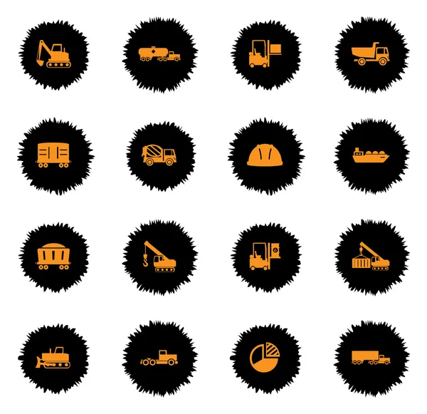 Iconos industriales simples — Archivo Imágenes Vectoriales