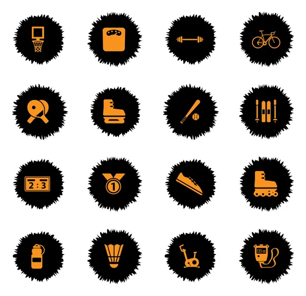 Sport simply icons — Stock Vector