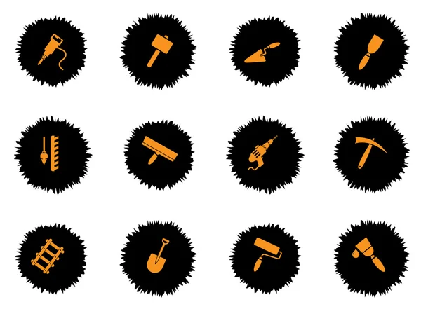 Building equipment icons set — Stock Vector