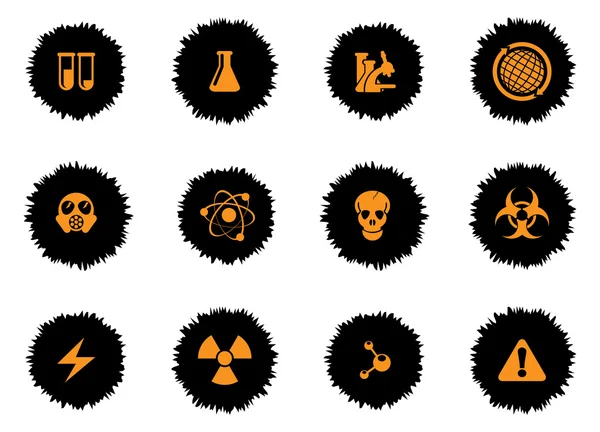 Ensemble d'icônes scientifiques — Image vectorielle