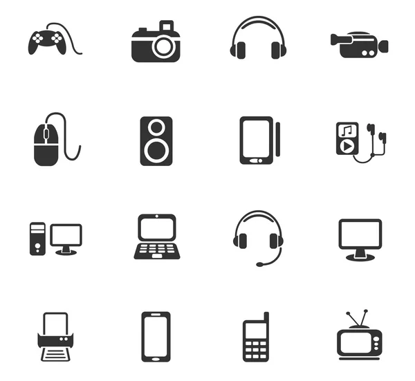 Gadget'ı Icon set — Stok Vektör