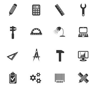 Mühendislik Icon set
