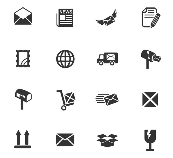 Post-Service-Icon gesetzt — Stockvektor