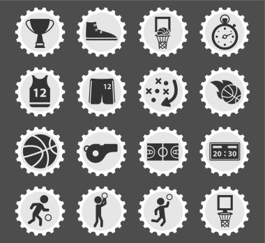 Basketbol sadece simgeleri